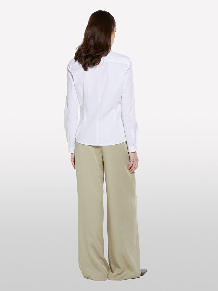 White slim fit shirt - null - White | Sisley image number 3